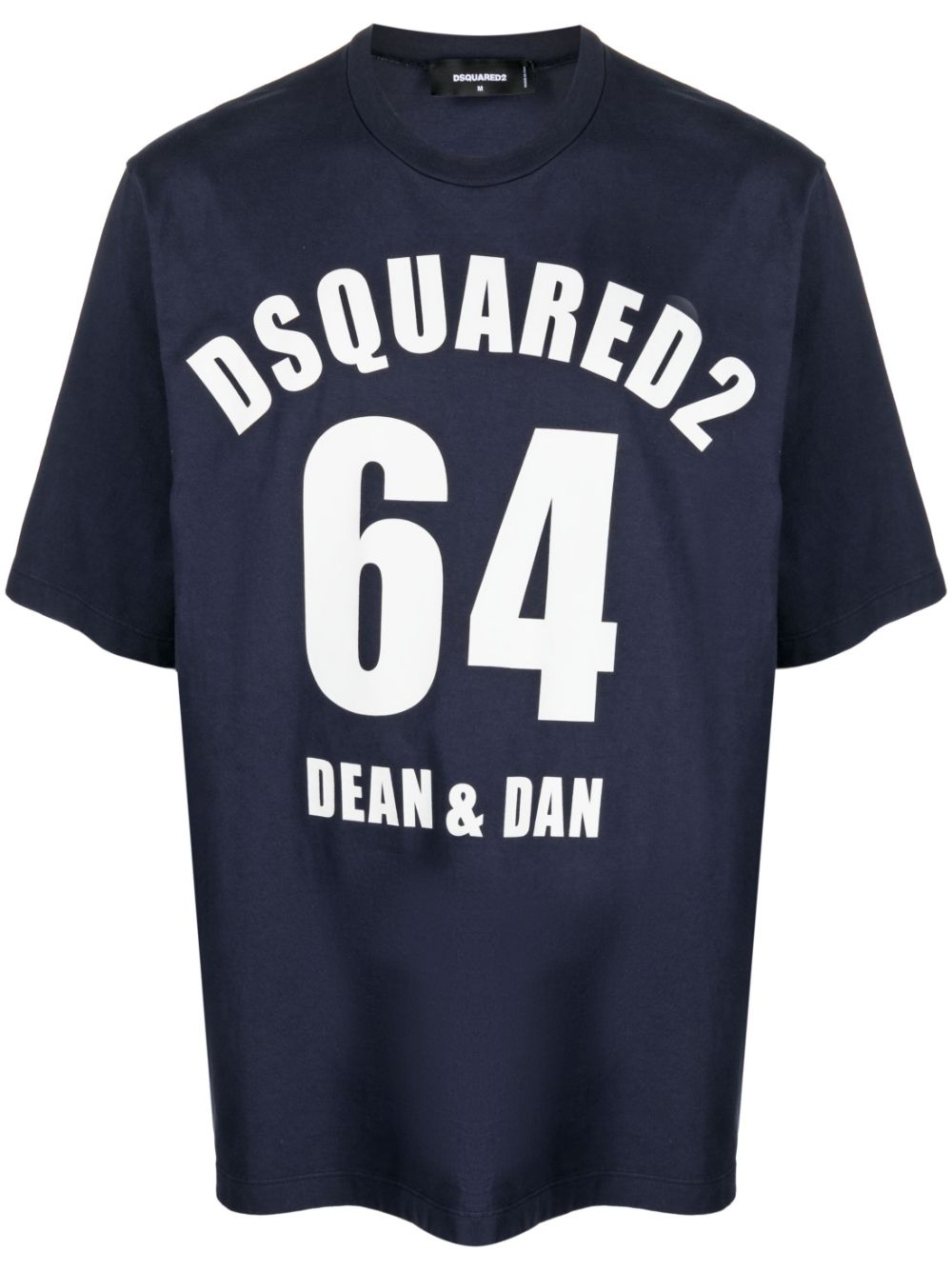 DSQUARED2 logo-print short-sleeve T-shirt - Blue von DSQUARED2