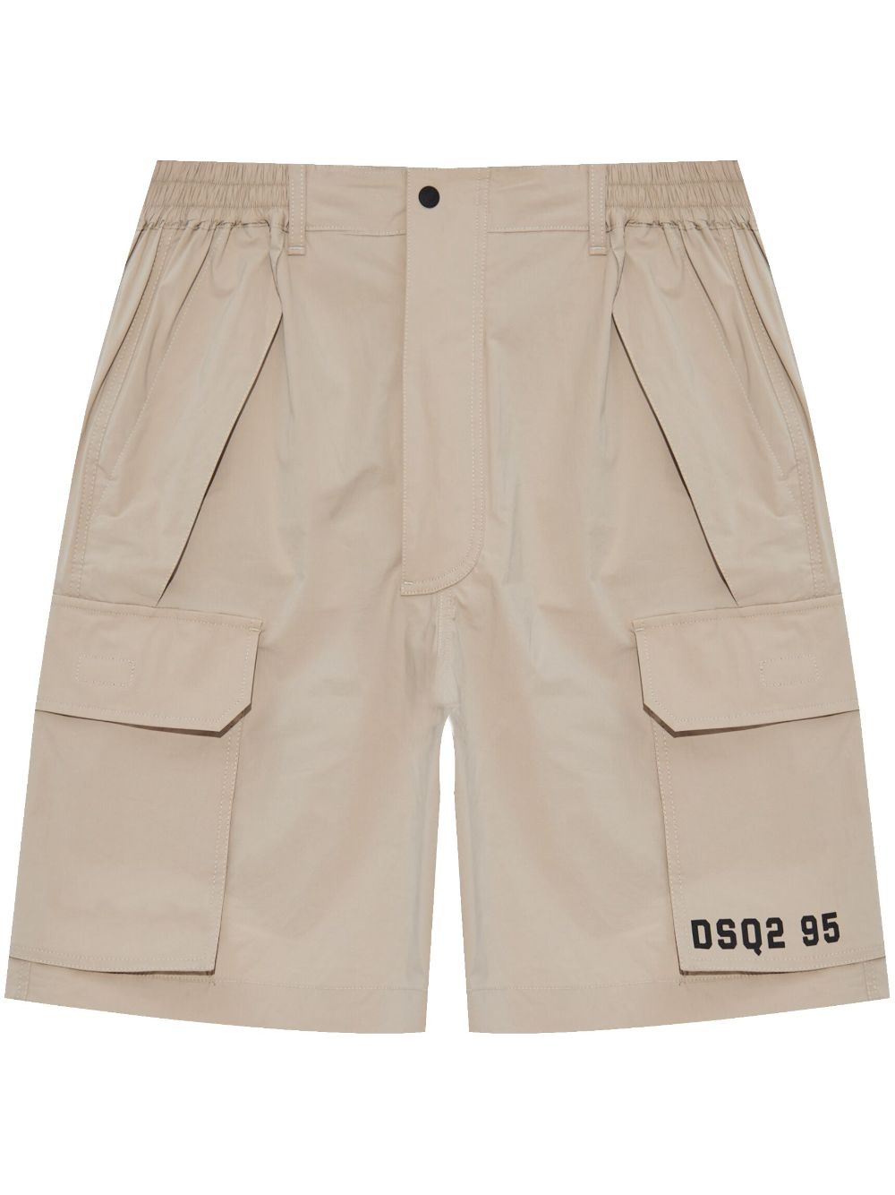 DSQUARED2 logo-print shorts - Neutrals von DSQUARED2