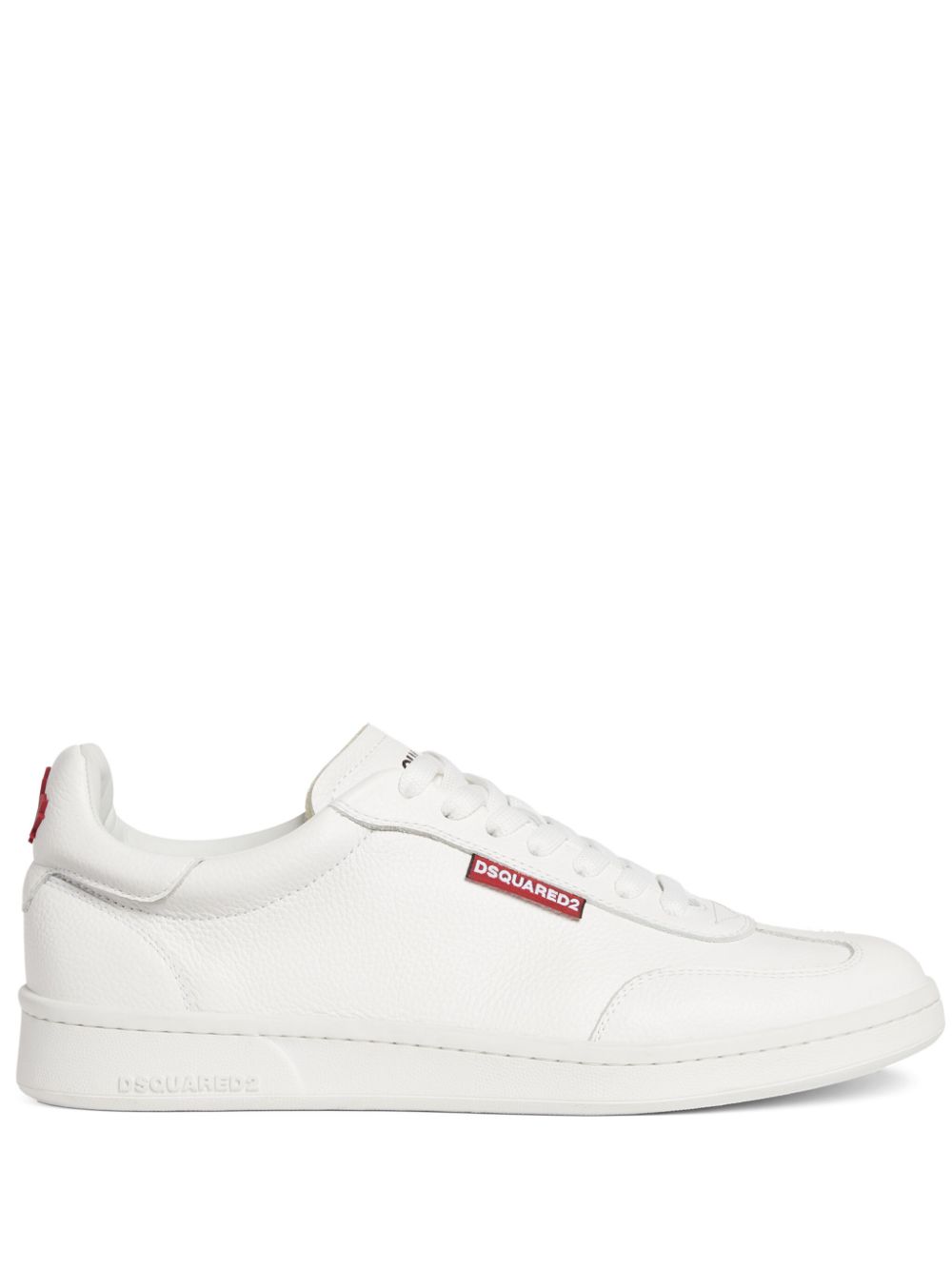 DSQUARED2 logo-tag leather sneakers - White von DSQUARED2