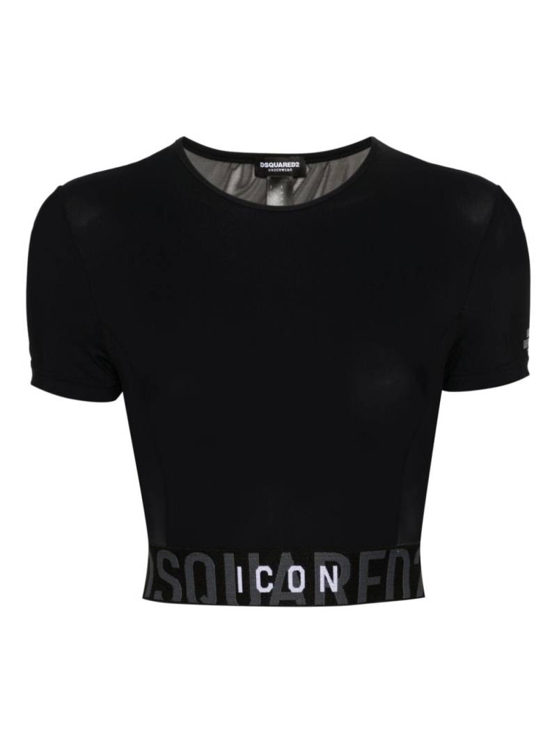 DSQUARED2 logo-underband T-shirt - Black von DSQUARED2