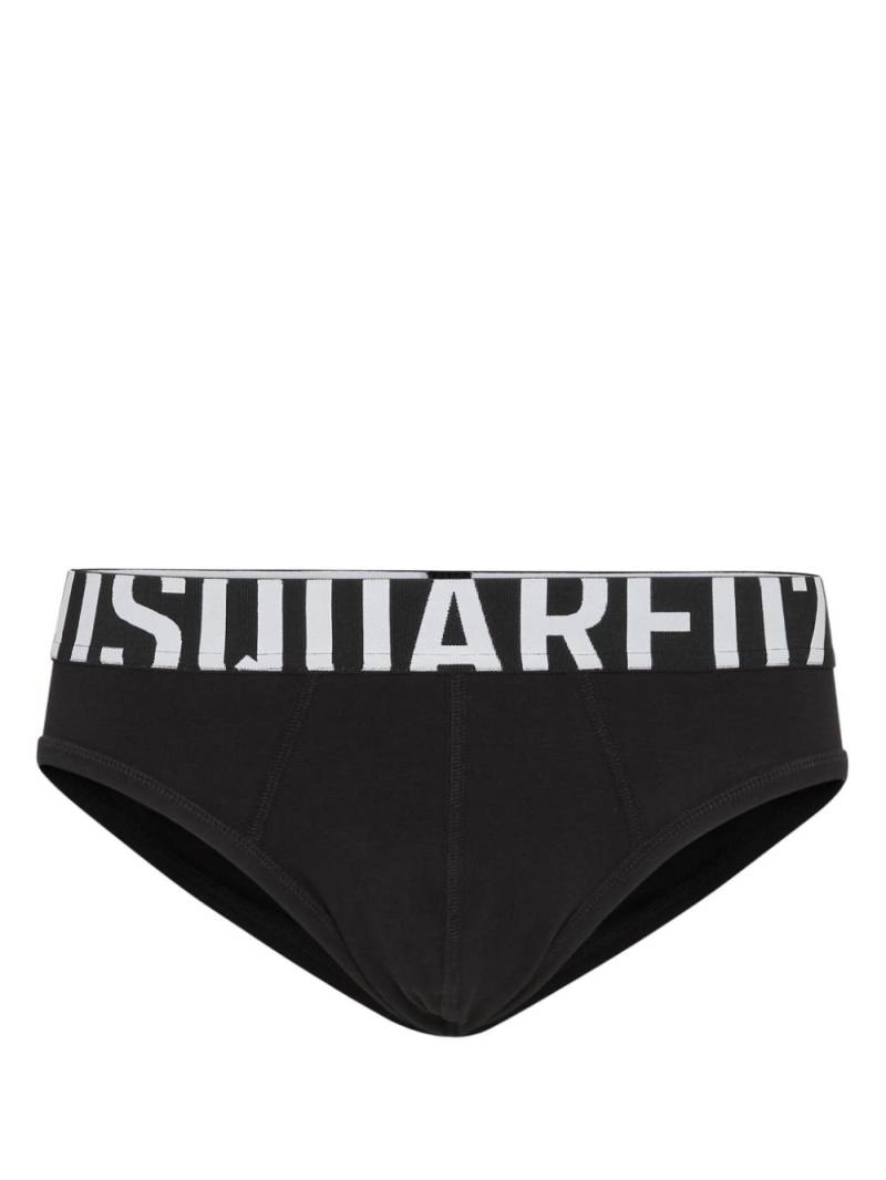 DSQUARED2 logo-waistband briefs - Black von DSQUARED2