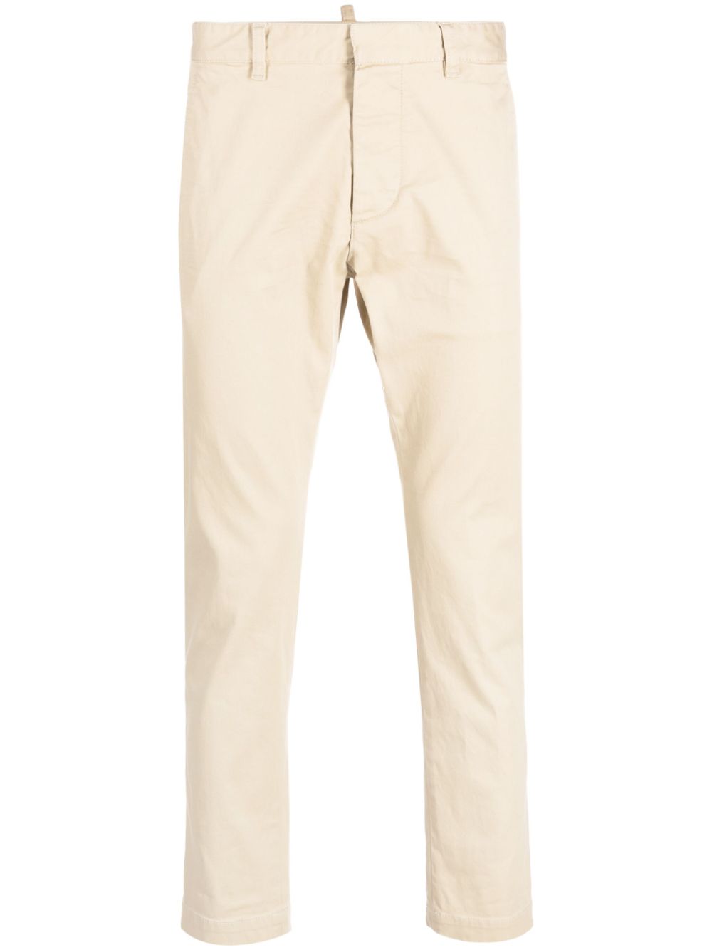 DSQUARED2 low-rise slim-fit cotton chinos - Neutrals von DSQUARED2