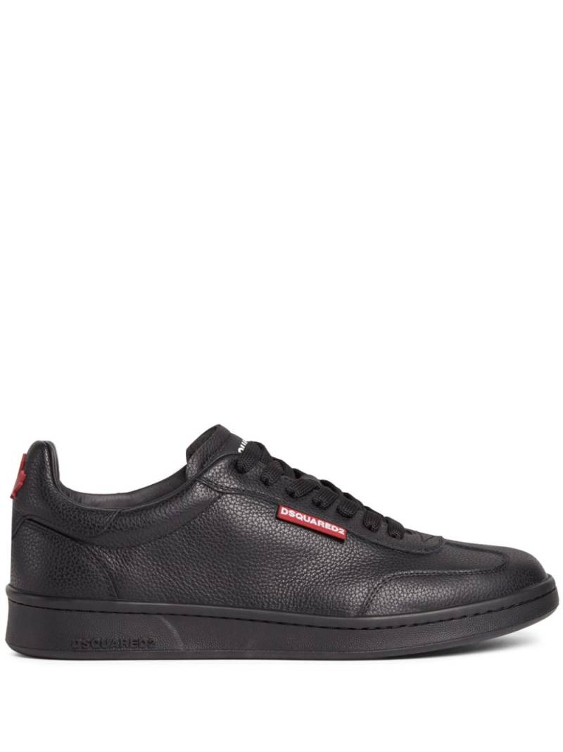 DSQUARED2 low-top leather sneakers - Black von DSQUARED2