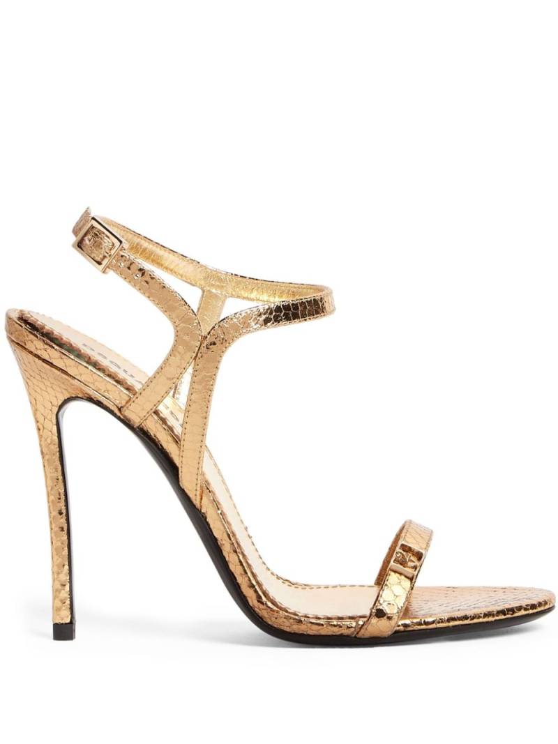 DSQUARED2 metallic-finish leather sandals - Gold von DSQUARED2