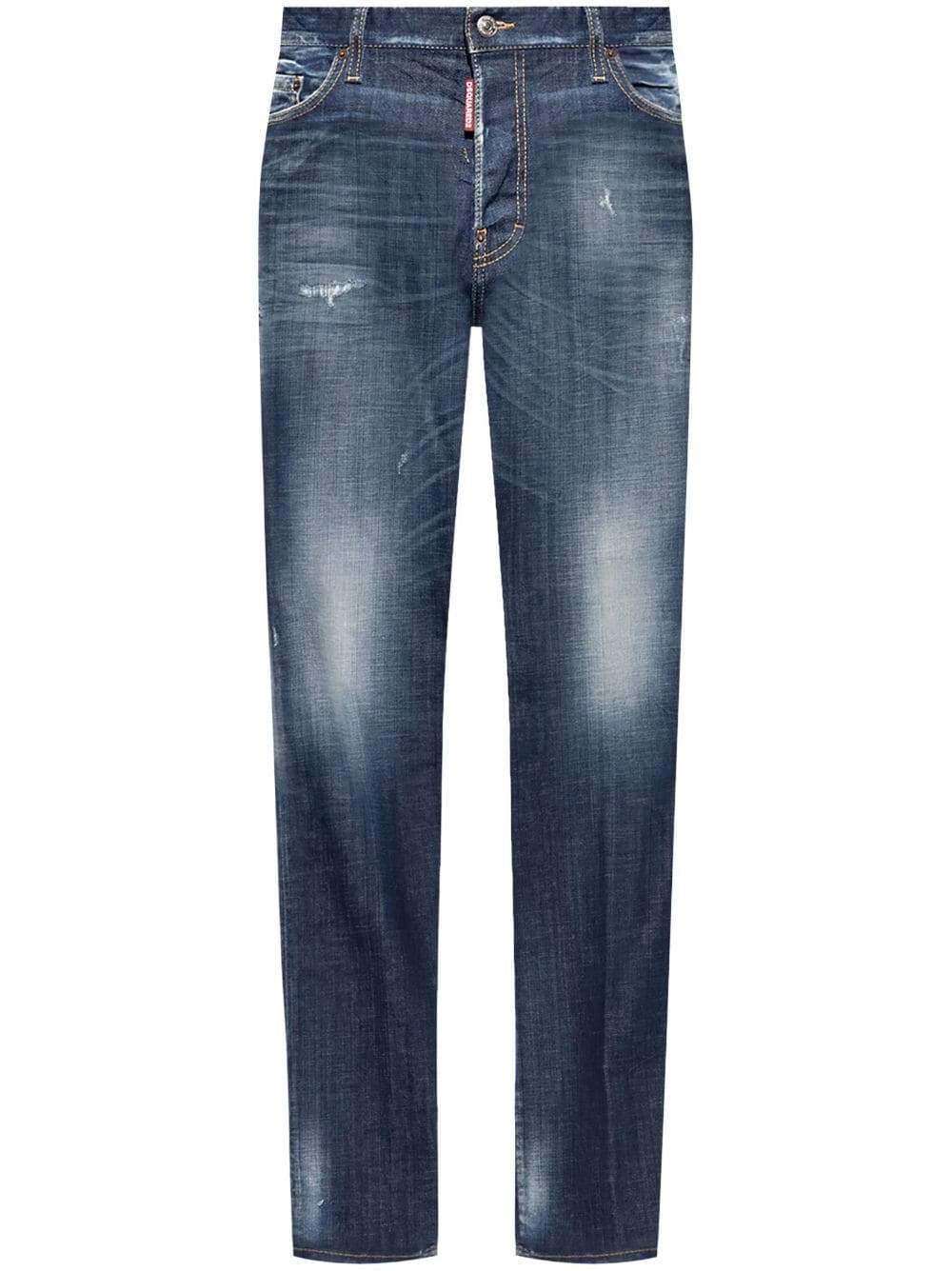 DSQUARED2 mid-rise distressed-effect jeans - Blue von DSQUARED2