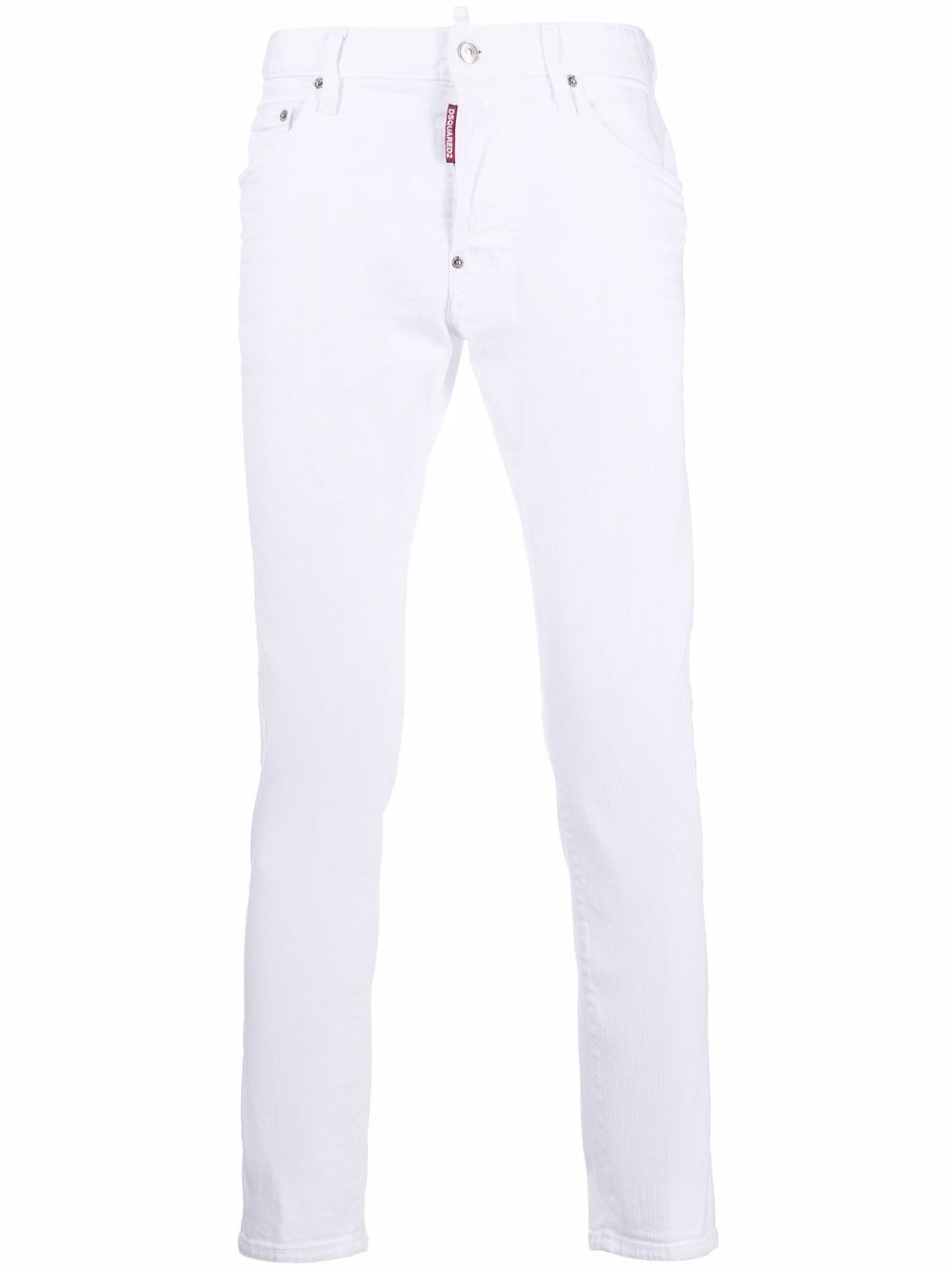 DSQUARED2 mid-rise straight-leg jeans - White von DSQUARED2