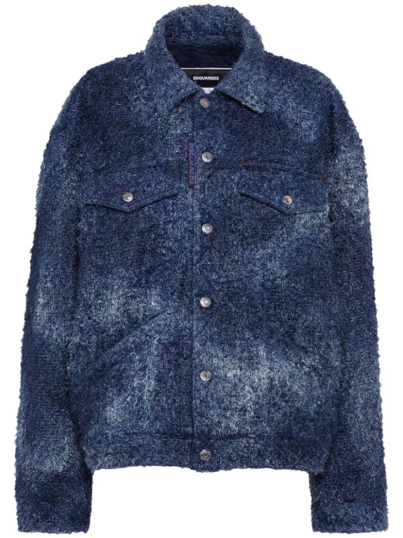 DSQUARED2 ombré-effect single-breasted jacket - Blue von DSQUARED2