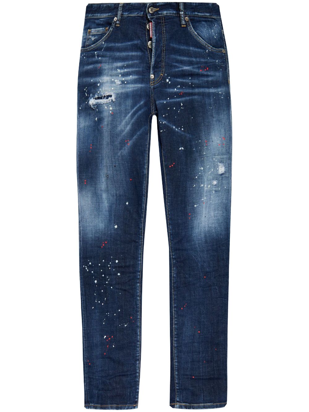 DSQUARED2 paint-splatter jeans - Blue von DSQUARED2