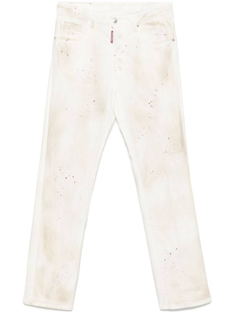 DSQUARED2 paint-splatter jeans - White von DSQUARED2