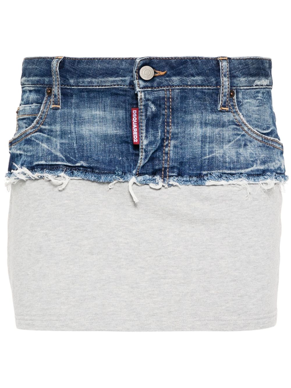 DSQUARED2 panelled denim miniskirt - Blue von DSQUARED2