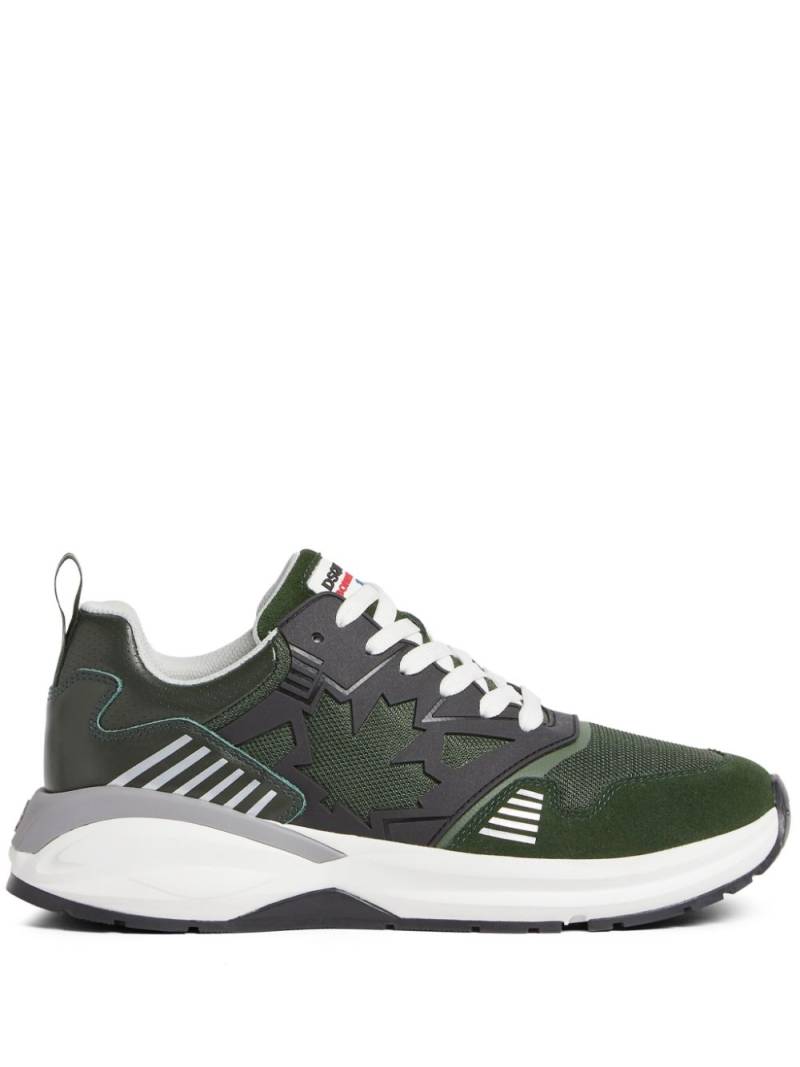 DSQUARED2 panelled low-top sneakers - Green von DSQUARED2