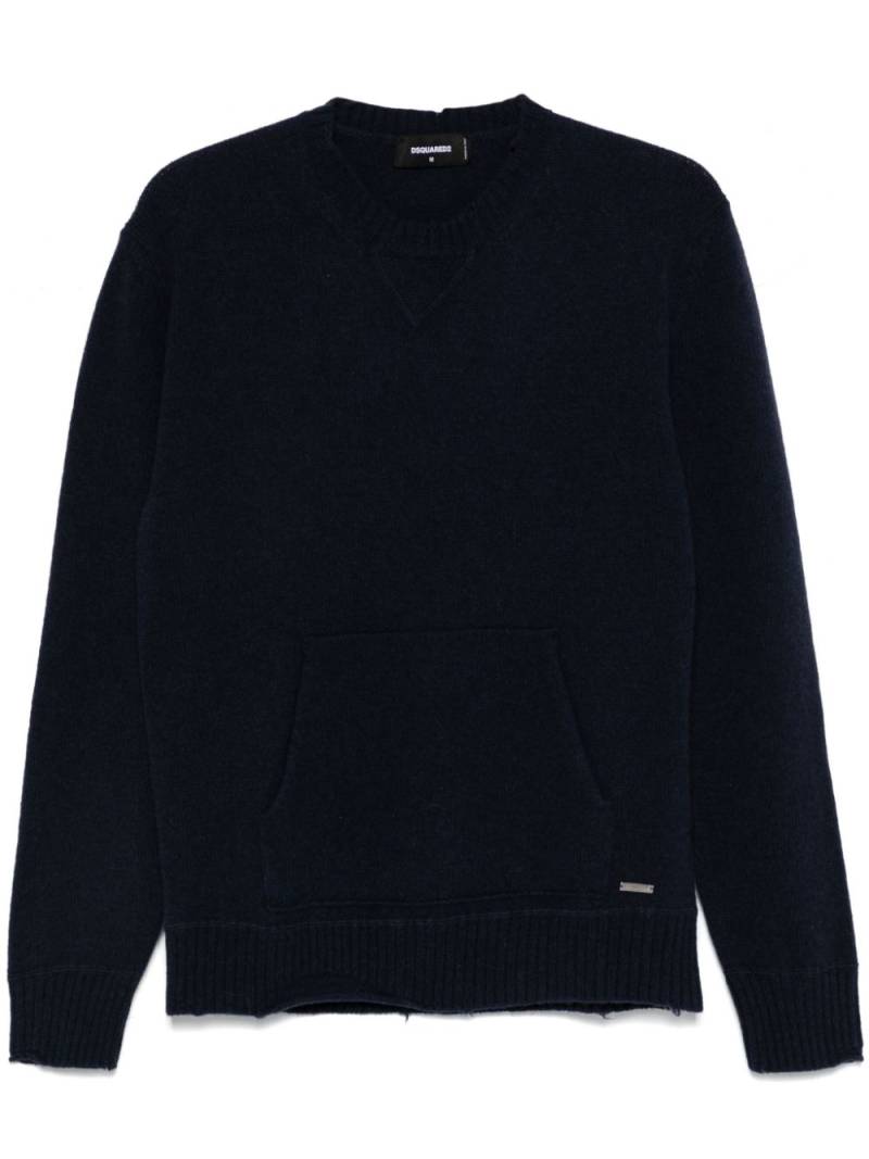 DSQUARED2 pouch-pocket sweater - Blue von DSQUARED2