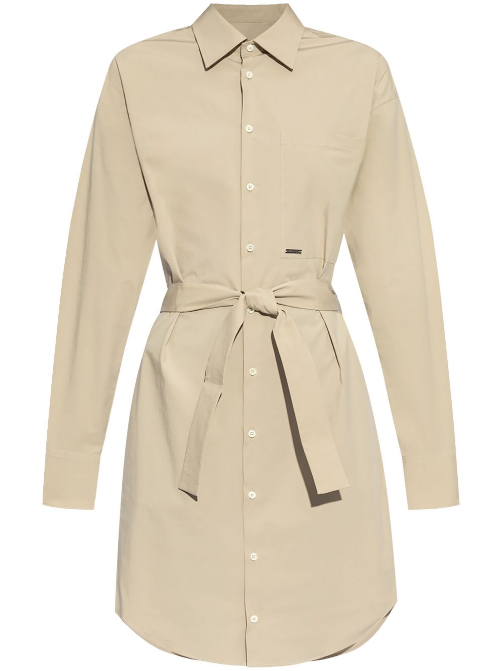 DSQUARED2 shirt midi dress - Neutrals von DSQUARED2