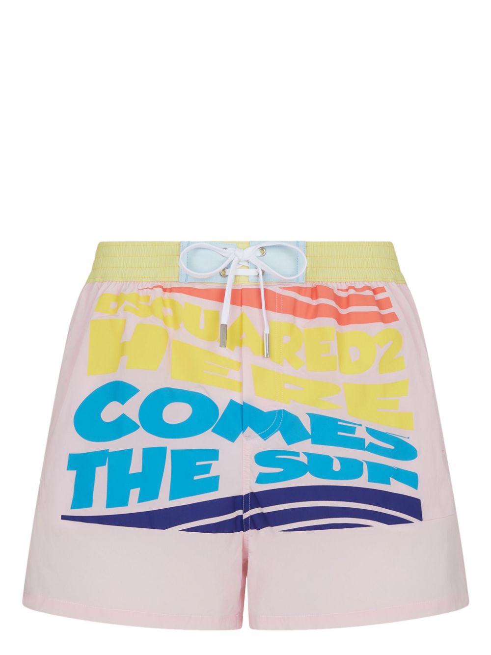 DSQUARED2 slogan-print swim shorts - Pink von DSQUARED2