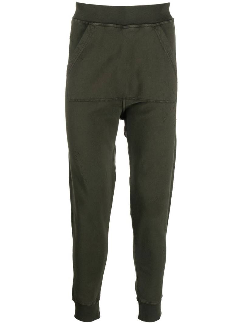 DSQUARED2 tapered cotton track trousers - Green von DSQUARED2