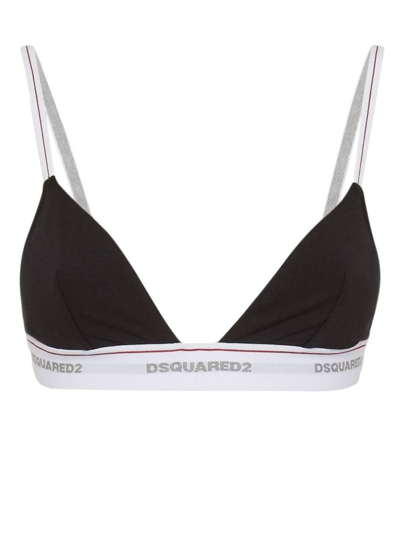 DSQUARED2 triangle-cup jersey bra - Black von DSQUARED2