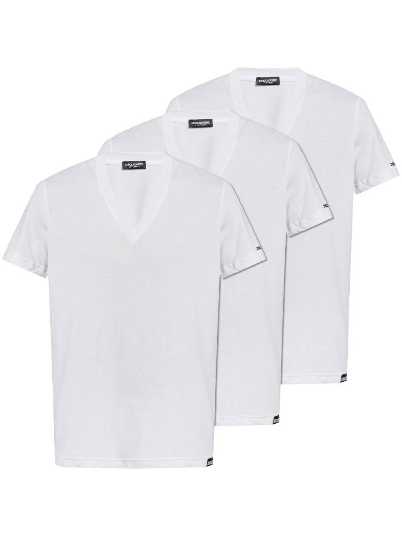 DSQUARED2 v-neck T-shirt - White von DSQUARED2