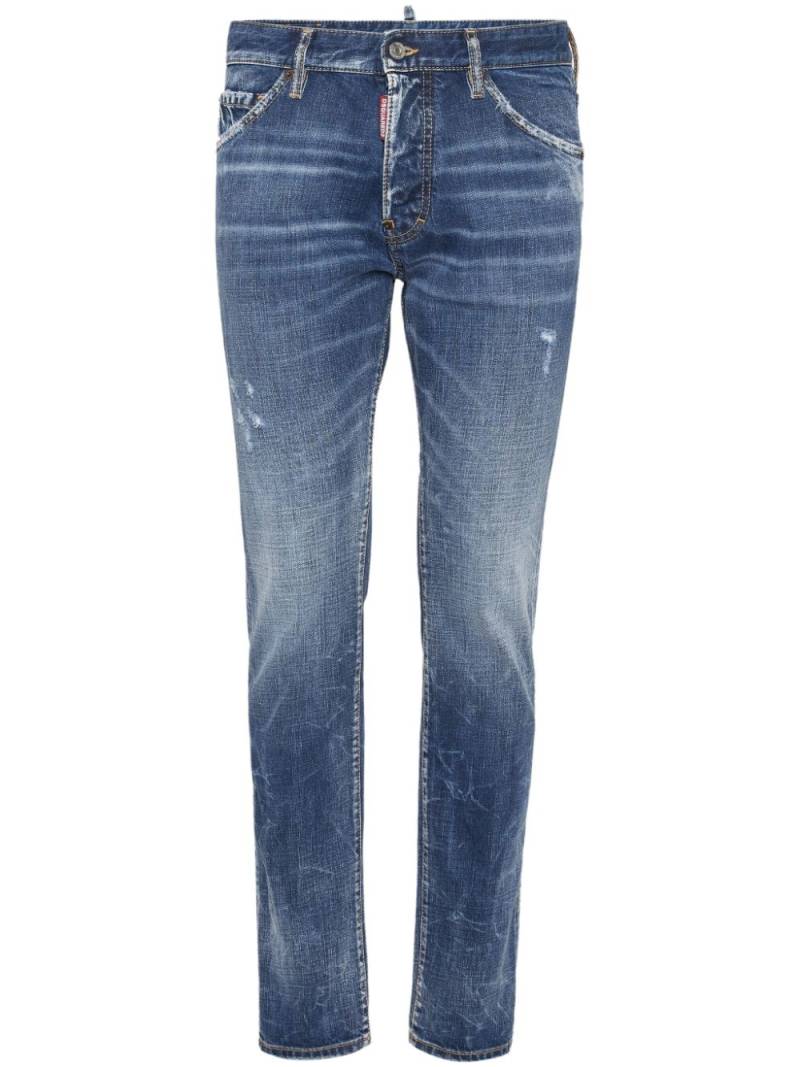 DSQUARED2 washed skinny jeans - Blue von DSQUARED2