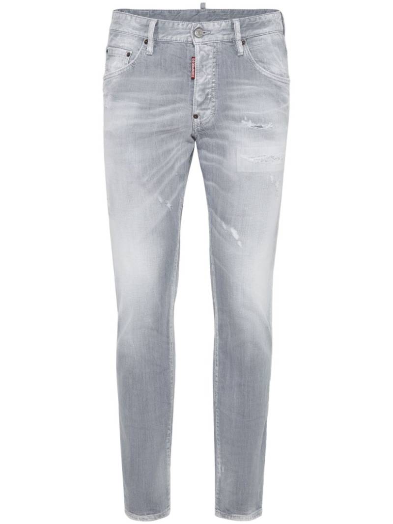 DSQUARED2 washed tapered jeans - Grey von DSQUARED2