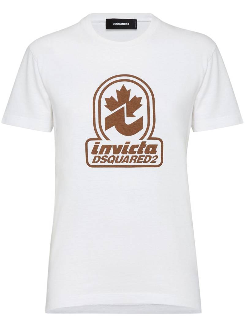 DSQUARED2 x Invicta logo-print T-shirt - White von DSQUARED2