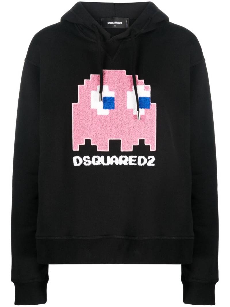 DSQUARED2 x Pac-Man Cool cotton hoodie - Black von DSQUARED2