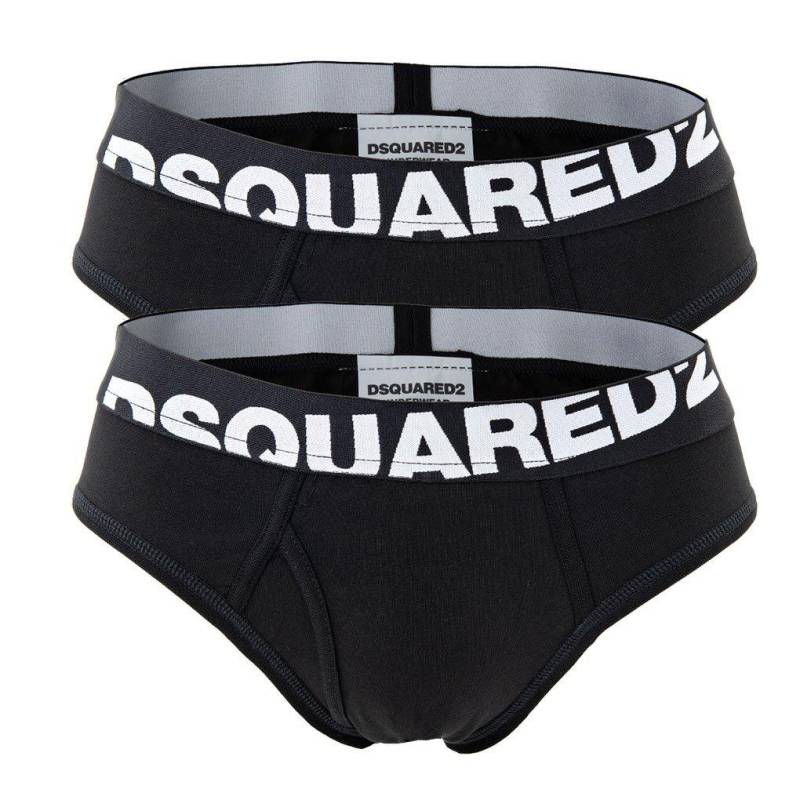 Slip 2er Pack Stretch Herren Schwarz XL von DSQUARED2