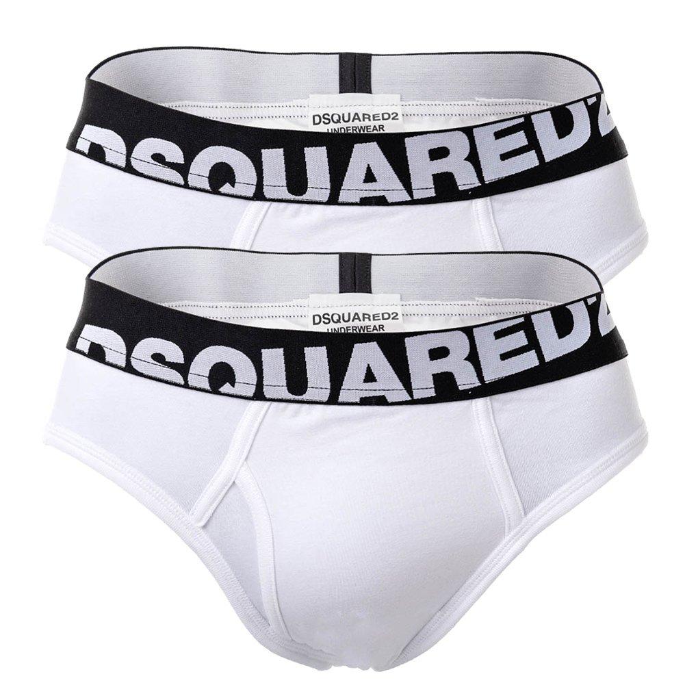 Slip 2er Pack Stretch Herren Weiss M von DSQUARED2