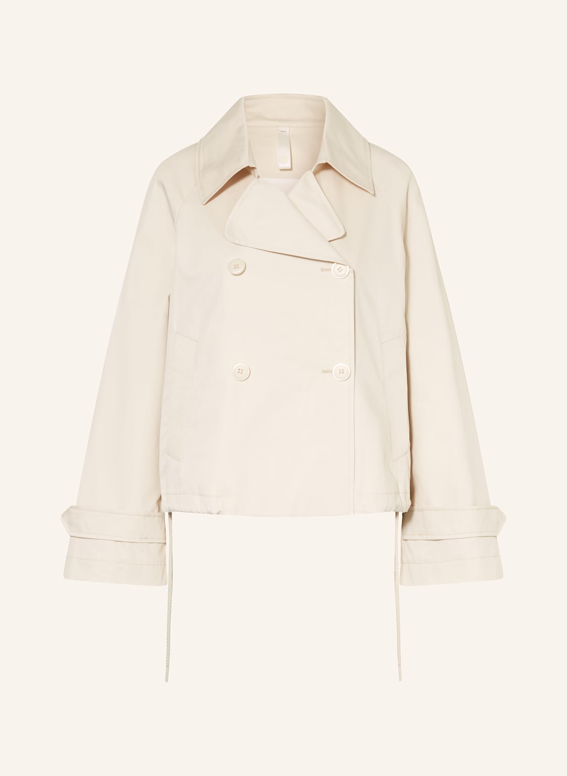 Duno Cropped-Trenchcoat beige von DUNO