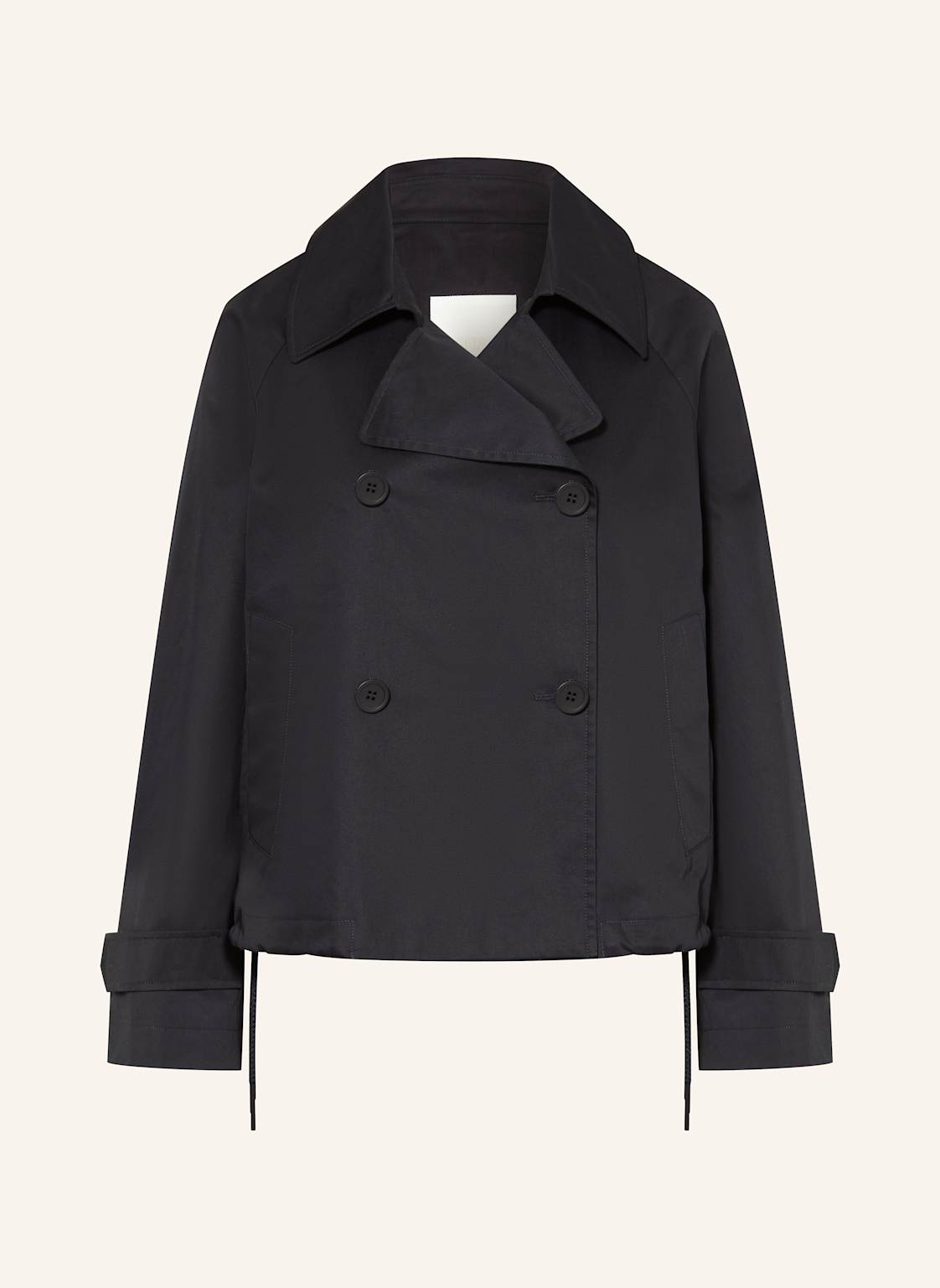 Duno Cropped-Trenchcoat blau von DUNO