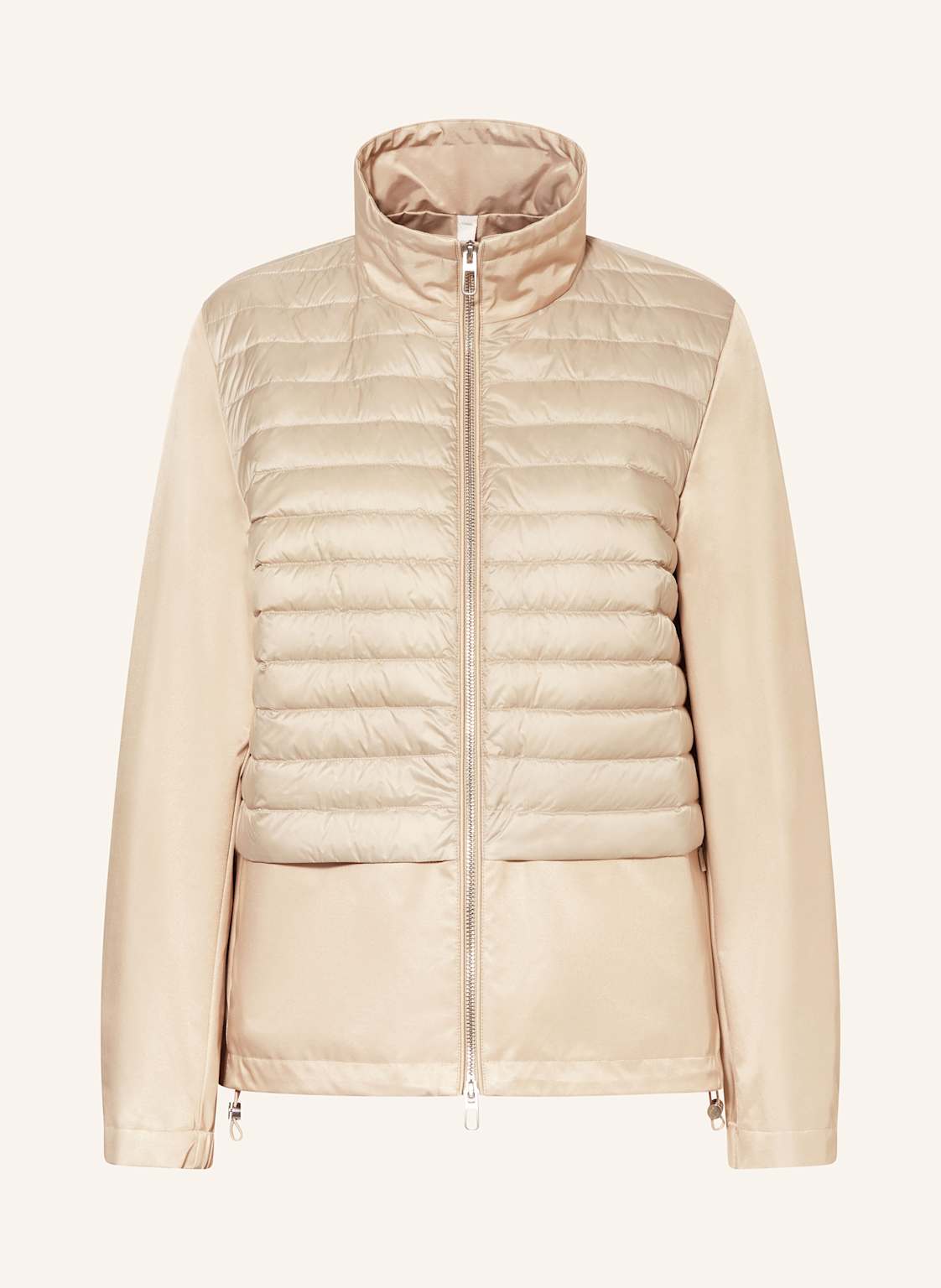Duno Daunenjacke Im Materialmix beige Duno Daunenjacke Im Materialmix beige von DUNO