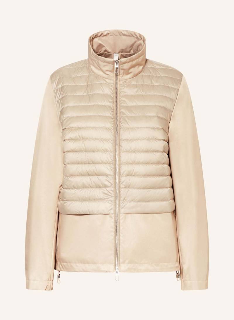 Duno Daunenjacke Im Materialmix beige von DUNO