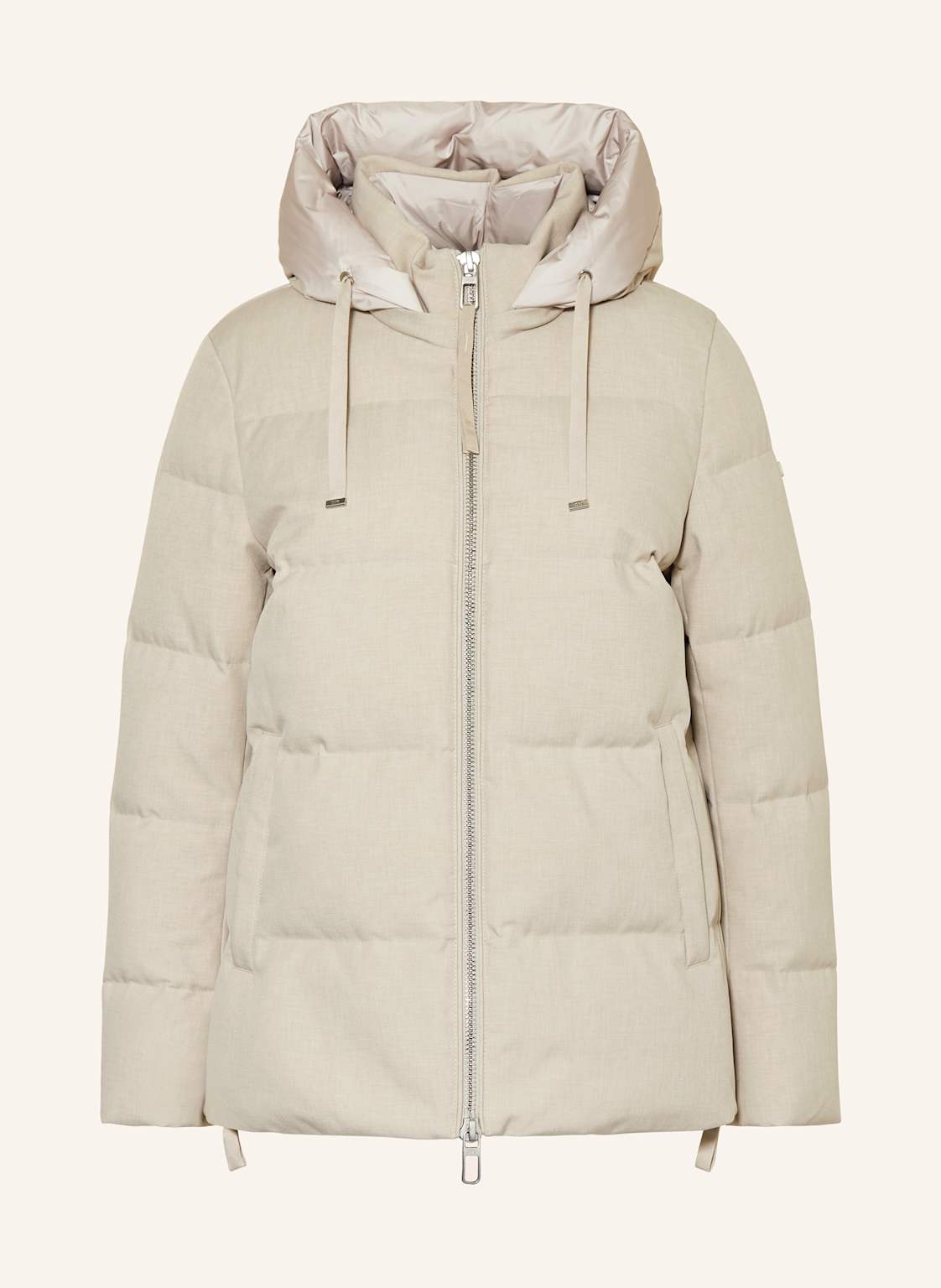 Duno Daunenjacke Lotti Mit Abnehmbarer Kapuze beige Duno Daunenjacke Lotti Mit Abnehmbarer Kapuze beige von DUNO