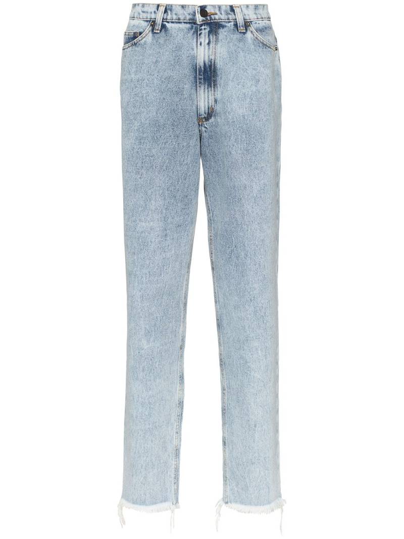 DUOltd stone washed straight-leg jeans - Blue von DUOltd