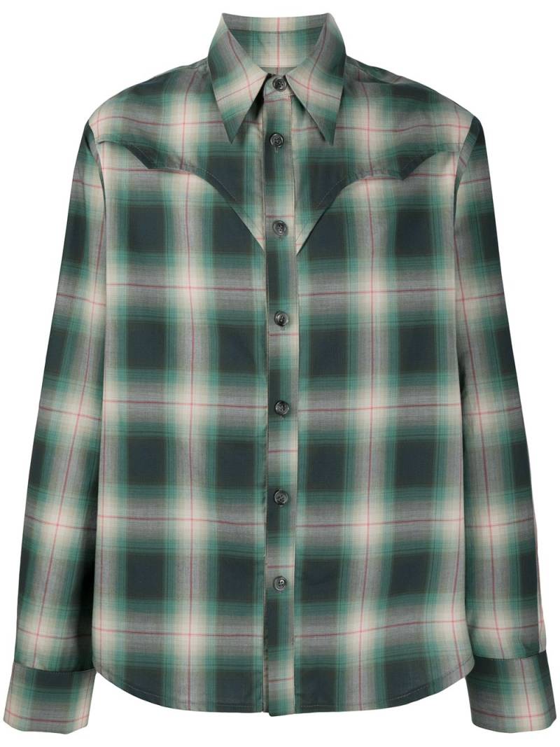 DUOltd wings check shirt - Green von DUOltd