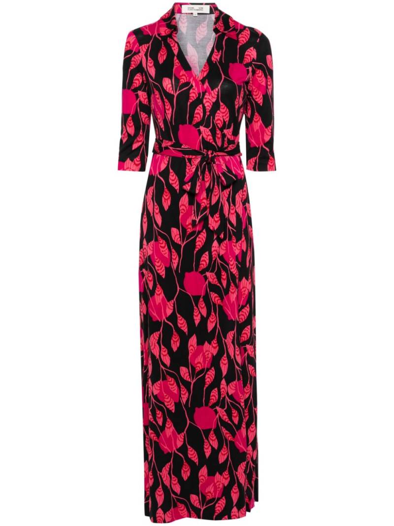 DVF Diane von Furstenberg Abigail wrap dress - Black von DVF Diane von Furstenberg