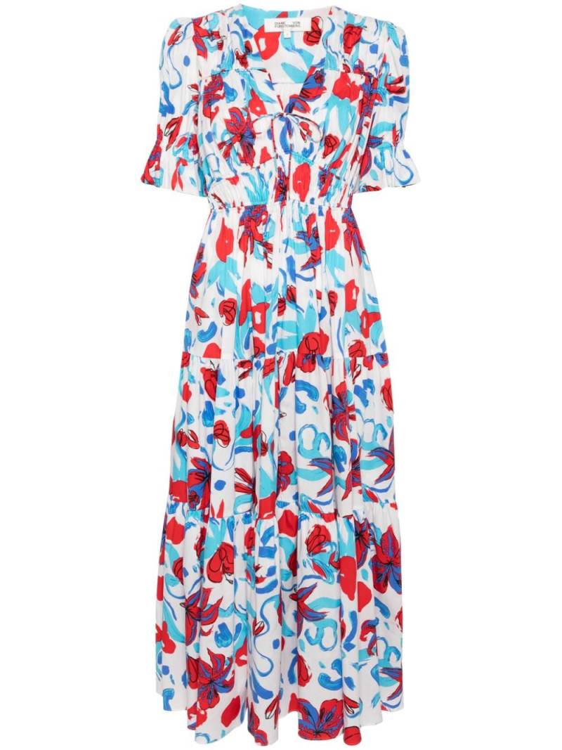 DVF Diane von Furstenberg Avery midi dress - White von DVF Diane von Furstenberg