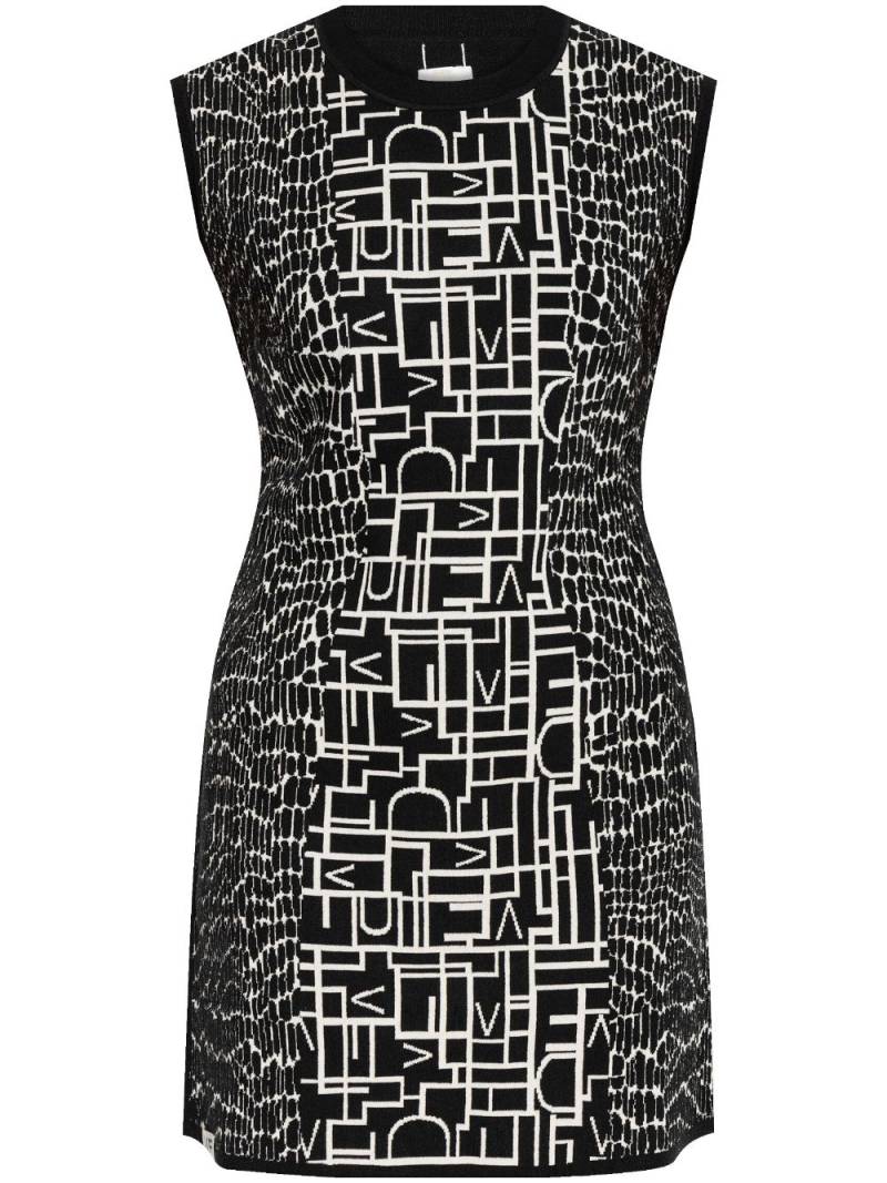 DVF Diane von Furstenberg Aviva jacquard reversible dress - Black von DVF Diane von Furstenberg