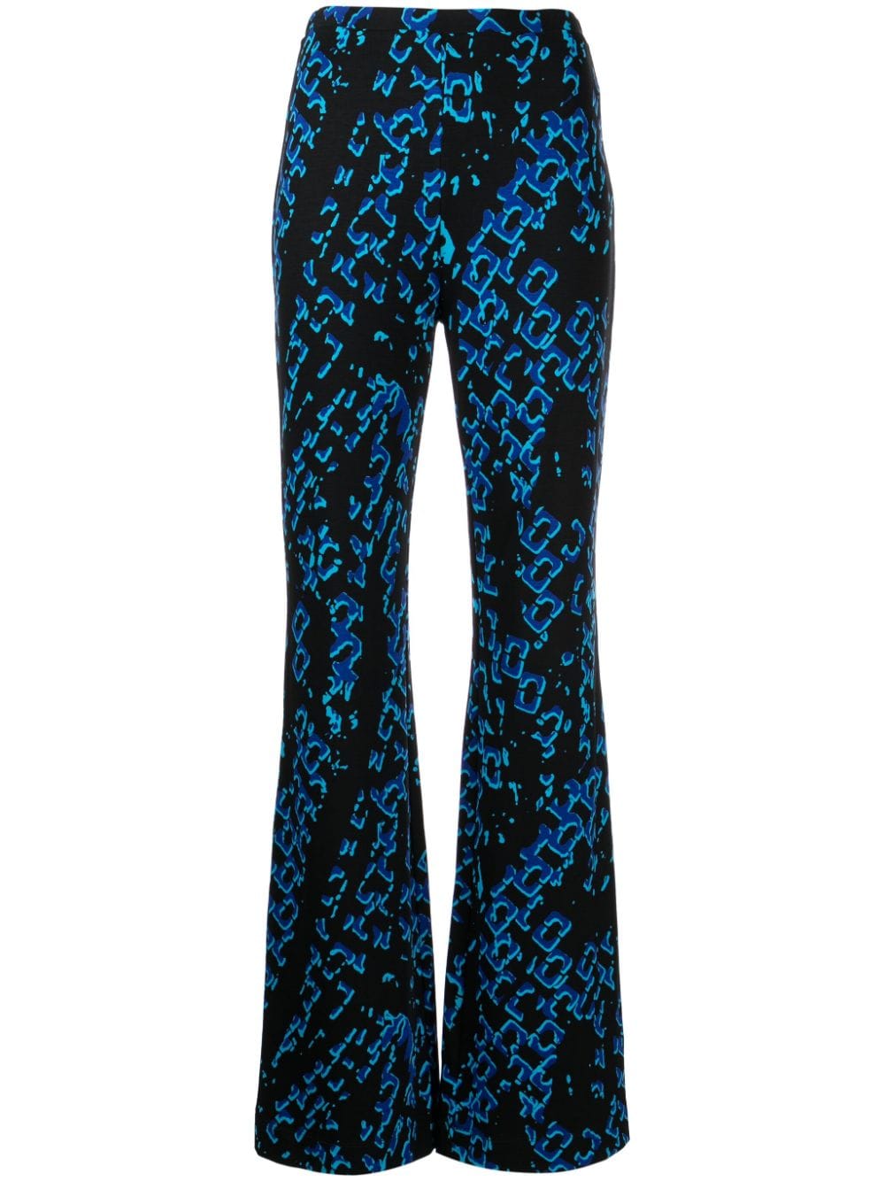 DVF Diane von Furstenberg Brooklyn graphic-print trousers - Blue von DVF Diane von Furstenberg