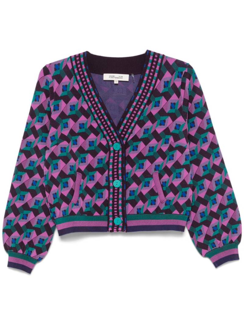 DVF Diane von Furstenberg Bryant cardigan - Purple von DVF Diane von Furstenberg