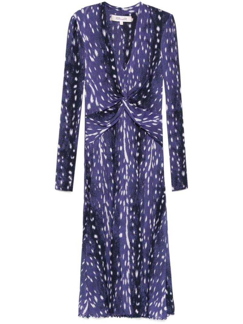 DVF Diane von Furstenberg Burton midi dress - Blue von DVF Diane von Furstenberg