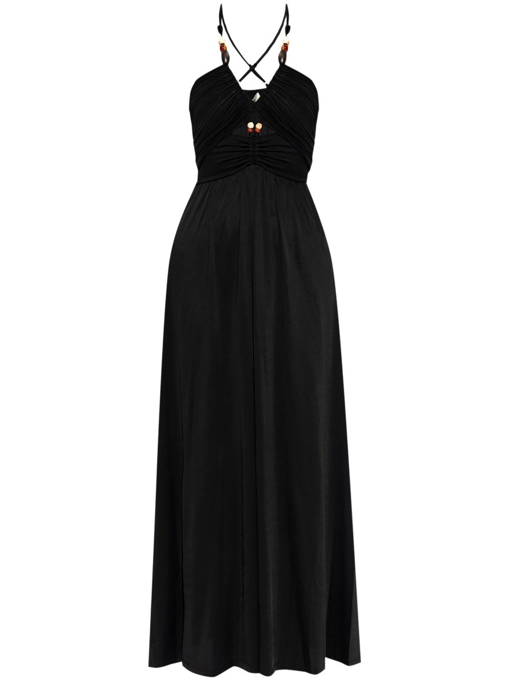 DVF Diane von Furstenberg Caty bead-embellished maxi dress - Black von DVF Diane von Furstenberg