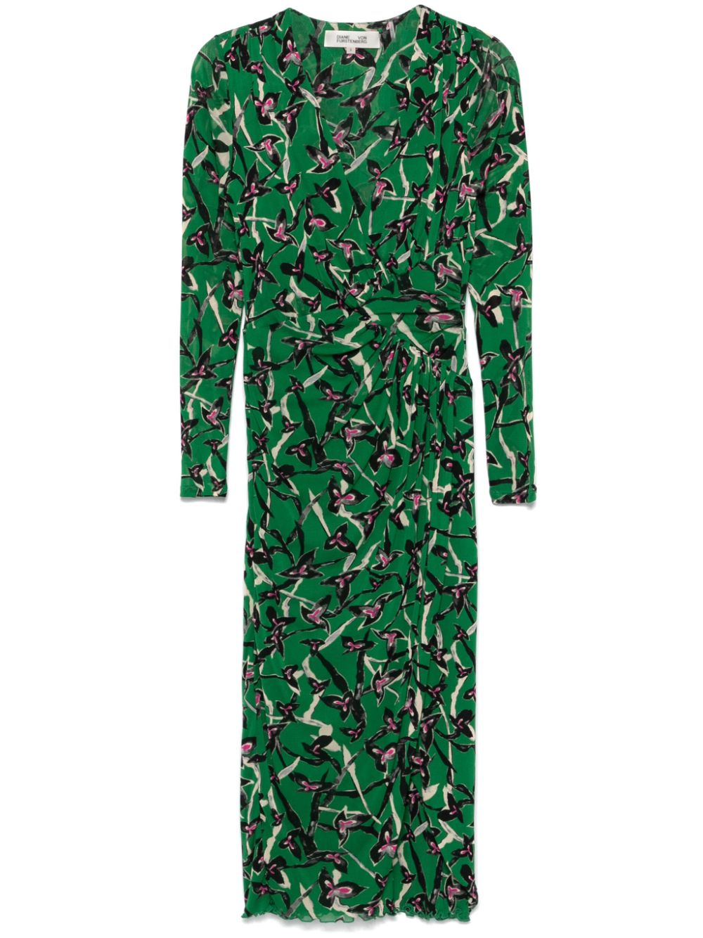 DVF Diane von Furstenberg Charlotte midi dress - Green von DVF Diane von Furstenberg