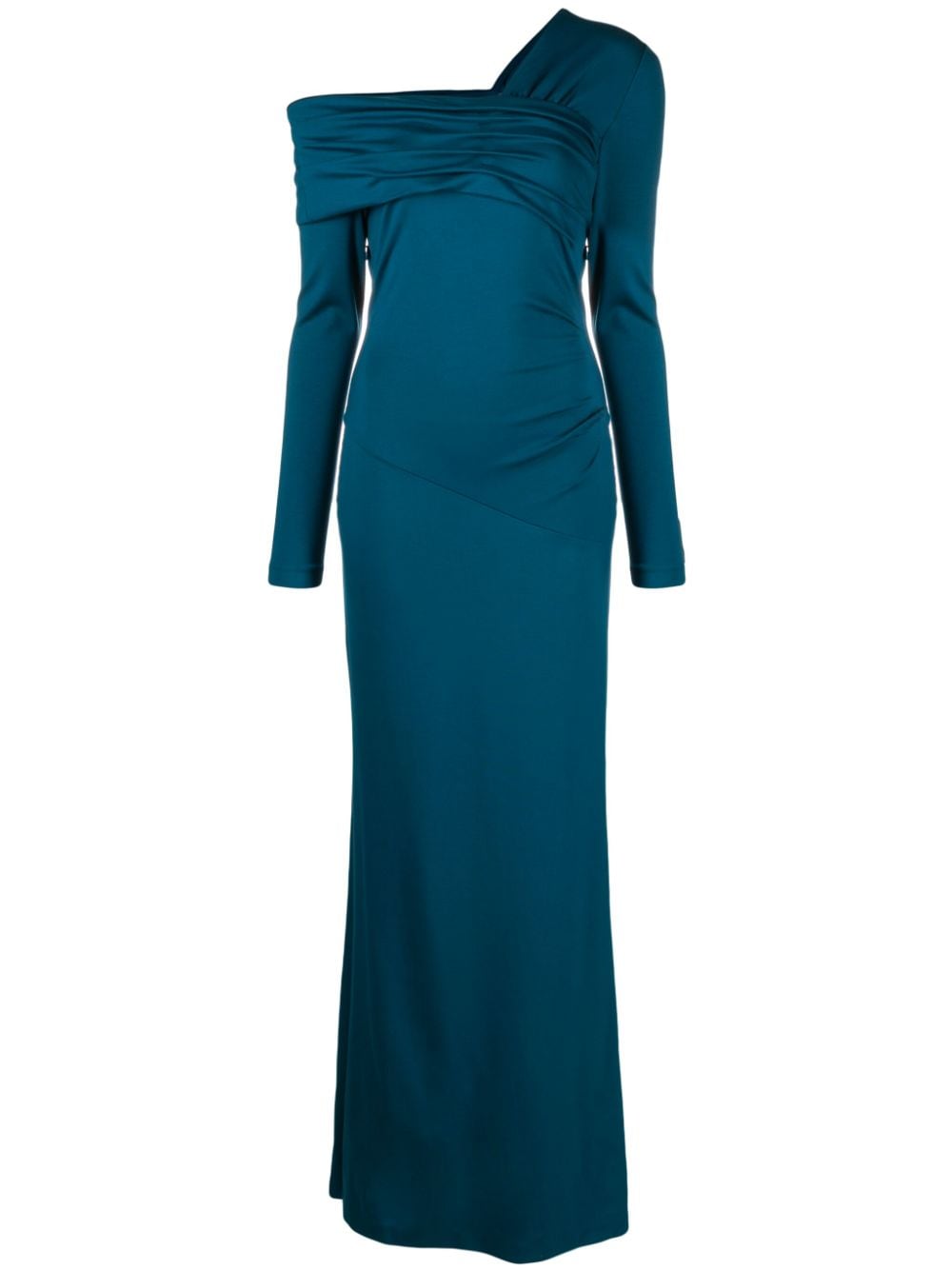 DVF Diane von Furstenberg Dolores pleat-detail maxi dress - Blue von DVF Diane von Furstenberg