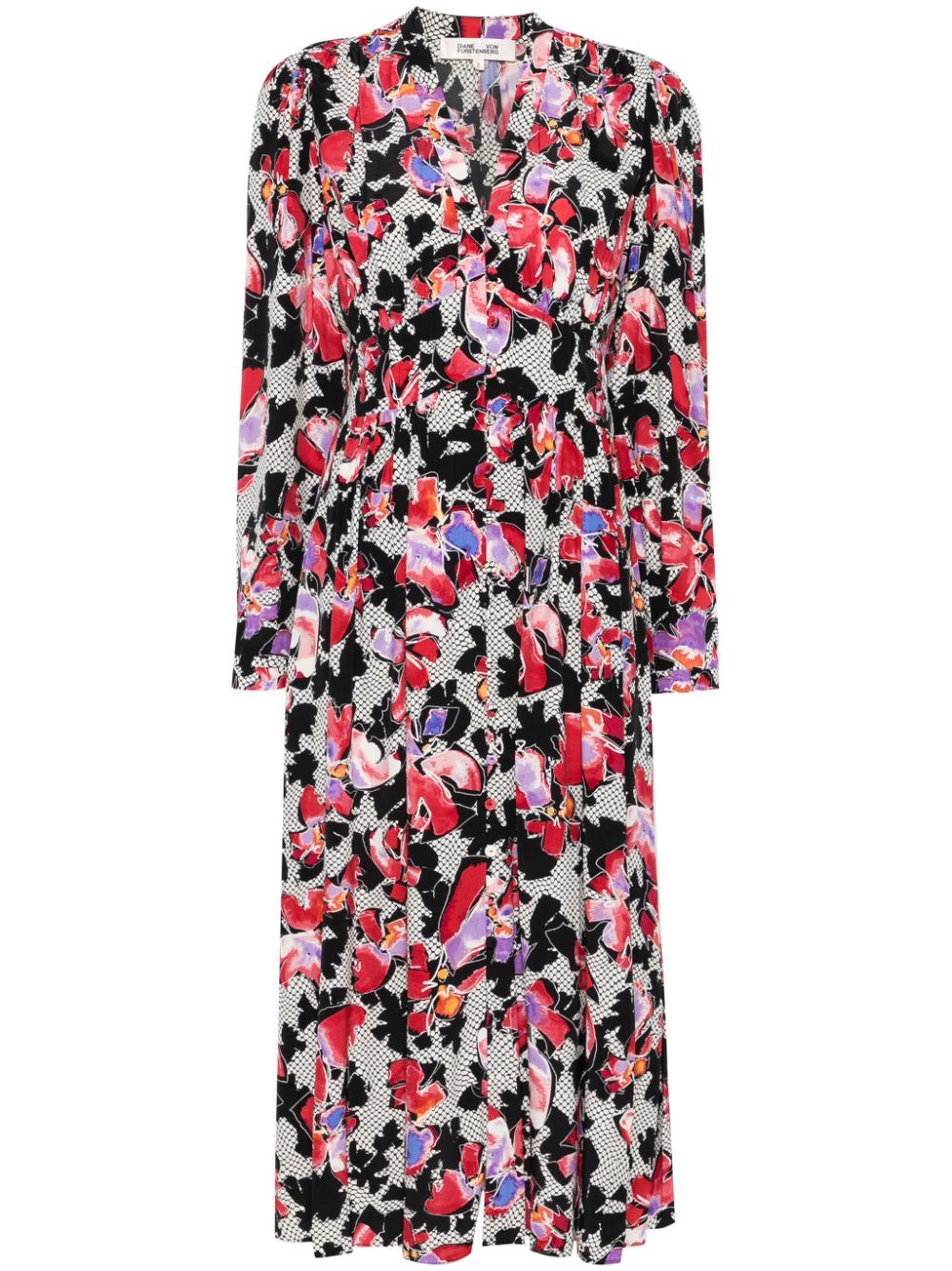 DVF Diane von Furstenberg Erica midi dress - Red von DVF Diane von Furstenberg