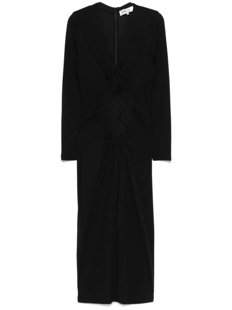 DVF Diane von Furstenberg Esselyn midi dress - Black von DVF Diane von Furstenberg