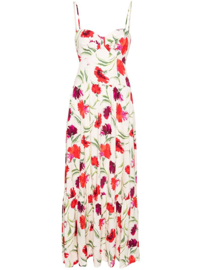 DVF Diane von Furstenberg Etta floral-print maxi dress - Neutrals von DVF Diane von Furstenberg