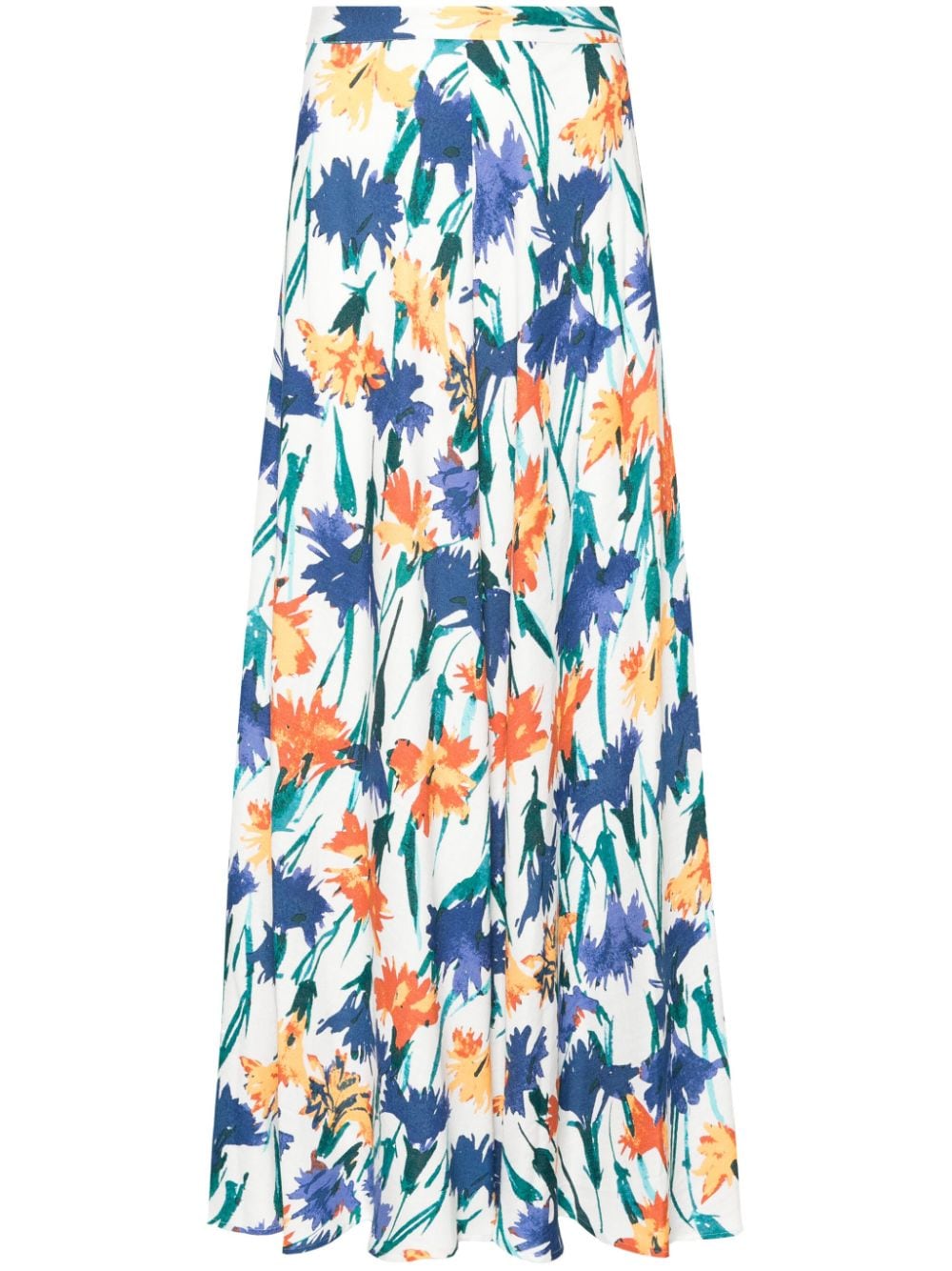 DVF Diane von Furstenberg Florencia floral-print maxi skirt - White von DVF Diane von Furstenberg