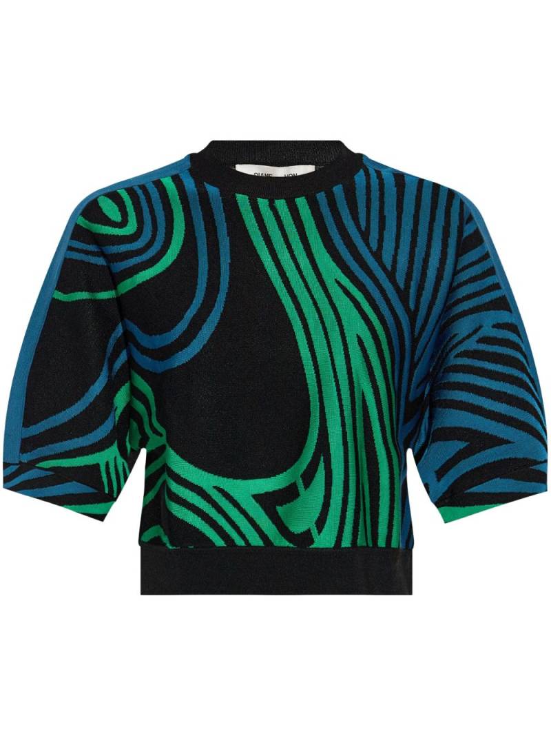 DVF Diane von Furstenberg Hector knitted top - Blue von DVF Diane von Furstenberg