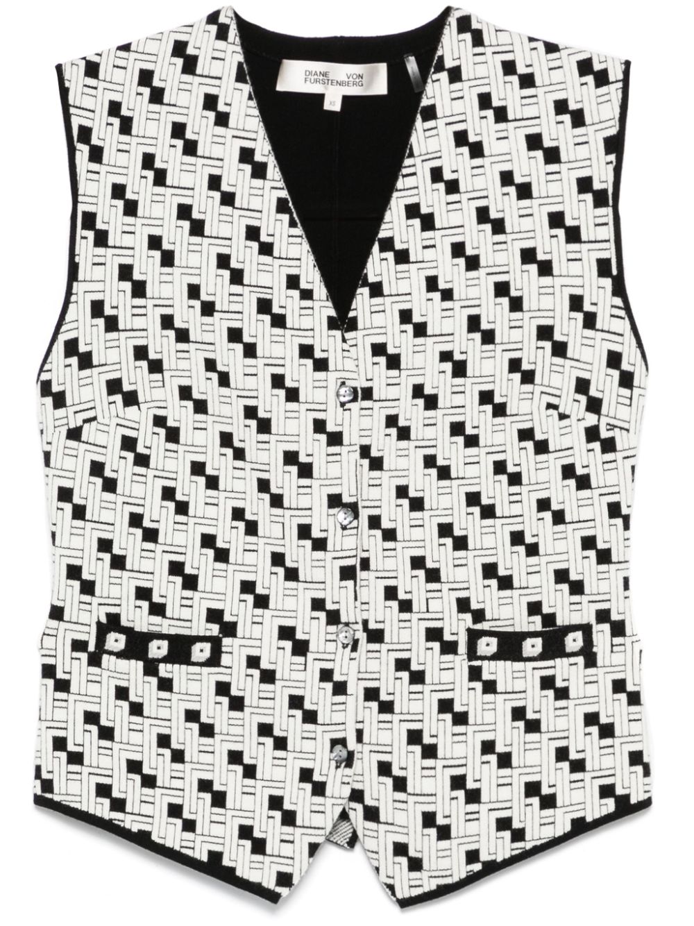 DVF Diane von Furstenberg Jil vest - White von DVF Diane von Furstenberg