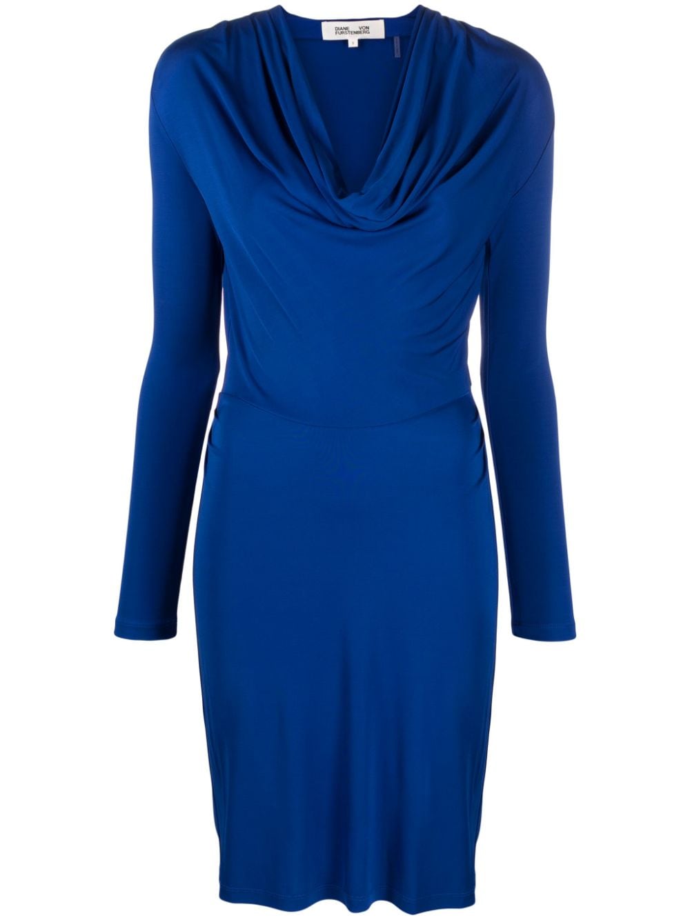 DVF Diane von Furstenberg Joanie draped jersey minidress - Blue von DVF Diane von Furstenberg